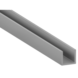 Алюмінієвий профіль для світлодіодної стрічки АЛ-118 3 метра анодований накладний без дифузора LEDUA