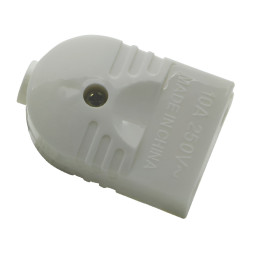 Гніздо без заземлення Lemanso біле / LMA3328 (кратно упак. 24шт)