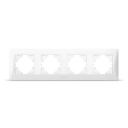 Белая рамка на 4 места горизонтальная VIDEX BINERA