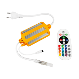 Адаптер живлення IP65 для світлодіодної стрічки RGB + пульт Д/У 25 кнопок 220V #19/1 (1022506) AVT