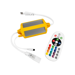 Адаптер 1500W IP68 з пультом для RGB світлодіодної стрічки 12mm + коннектор 4pin 220V #14/6 AVT
