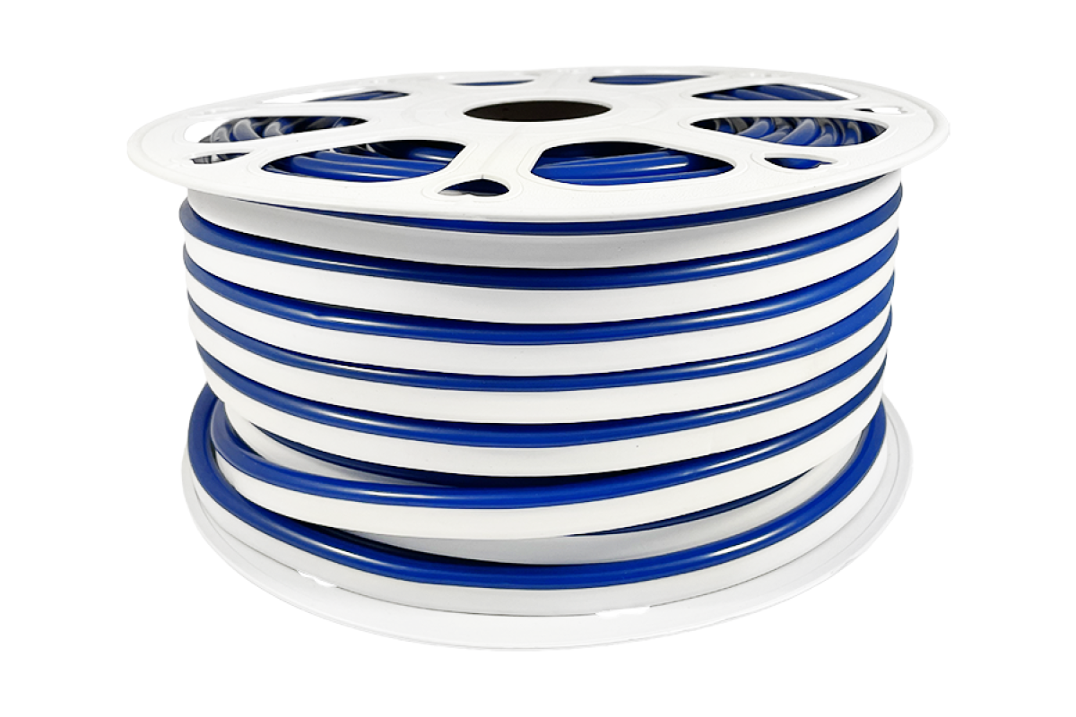 Світлодіодний неон 2835-120led-8*16mm-220V 7W/m, IP65 синій (AVT-1-NEON 120B2835-220V-7W/m) #53-B AVT