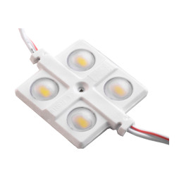 Світлодіодні модулі 2835-4smd 12V IP65 з лінзою білий (по 20шт пластина) LEDUA