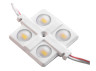 Светодиодный модуль с линзой SMD2835 4 LED 12В 1.43Вт IP65 6500К холодный белый