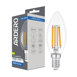Світлодіодна лампа Ardero LB-201 7,6Вт E14 4000K