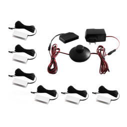 Комплект светодиодных клипс алюминиевых LEDUA для подсветки стеклянных полок 6шт 220В белый