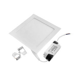 Світильник світлодіодний врізний DownLight 12w 220V квадратний 6400к
