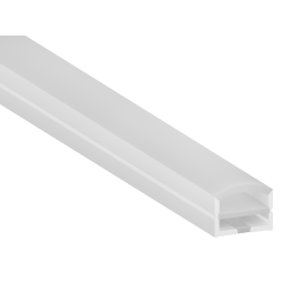 Силіконовий профіль для світлодіодної стрічки 15х25 1 метр накладний СП-12 IP67 з ниткою (100м в бабіні) LEDUA