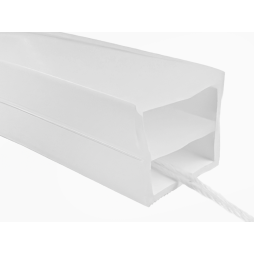 Силіконовий профіль для світлодіодної стрічки 20х21 1 метр накладний СП-16 IP67 з ниткою (100м в бабіні) LEDUA