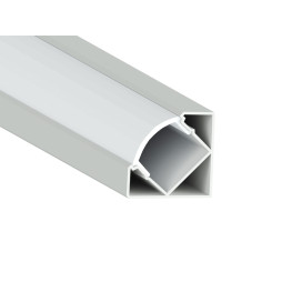 Алюмінієвий профіль для світлодіодної стрічки АЛ-07 1 метр анодований кутовий LEDUA