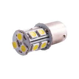 Світлодіодна авто лампа T25-5050-13SMD 1156 білий 12V LEDUA