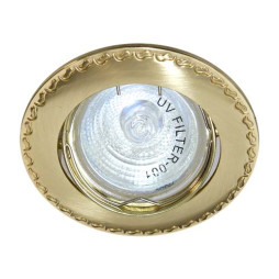 Встраиваемый светильник Feron 125T под лампу матовое золото