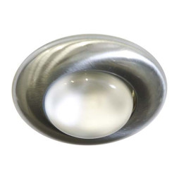 Встраиваемый светильник Feron 2767 под лампу матовый хром.