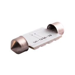 Светодиодная автолампа C5W SV8.5 12В 39мм SMD3528-16led красный