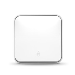 IP20 Вимикач зовнішній одноклавішний прохідний білий VIDEX BINERA