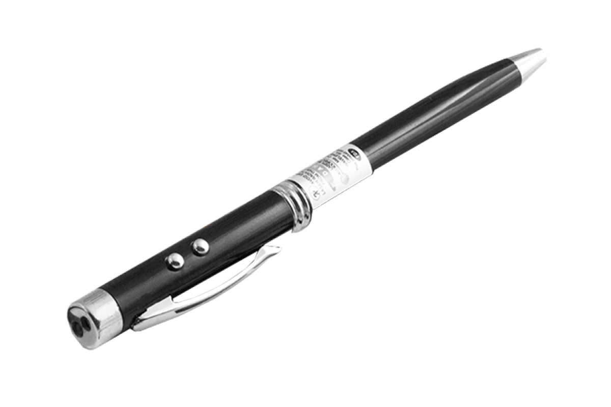 Ліхтарик ручка LED+лазер 601/21L/9621, 3xLR41