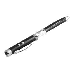 Фонарик ручка LED + лазер 601 / 21L / 9621, 3xLR41