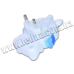 Нічник зайчик голубий 220V NL11 Лємансо