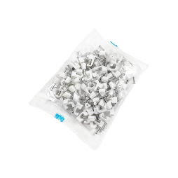 Кліпса кабельна 7x16мм плоска біла 100шт LMA2713 Лємансо