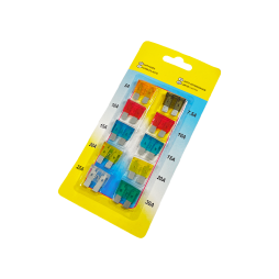 Набір автомобільних запобіжників M 10штук (цинк) блістер LM2651 Лємансо