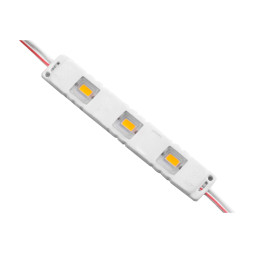 Світлодіодні модулі 5730-3smd 12V 1W 75мм тепло білий
