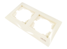 Рамка 2-постовая Lemanso Сакура горизонтальная Крем (LMR1111)