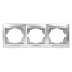 Рамка 3-на Сакура срібло горизонтальна LMR1312 Лємансо