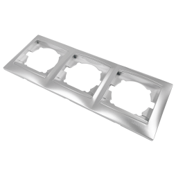 Рамка 3-на Сакура срібло горизонтальна LMR1312 Лємансо