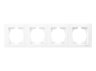 Рамка 4-постовая Lemanso Сакура вертикальная Белый (LMR1034)