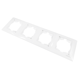 Рамка 4-а Сакура біла вертикальна LMR1034  Лємансо