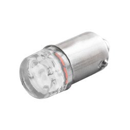 Світлодіодна авто лампа BA9S-3030-2smd червоний 24V LEDUA