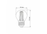 LED лампа VIDEX Filament G45F 6W E27 4100K