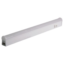 Світлодіодна лампа (100LM/W) 5W T5 2PIN 6500K 500LM 220V 300мм "Пітон"+вимикач +13,5cм мережевий шнур+кріплення до стіни/LM31007 Лємансо