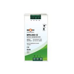 Блок живлення на DIN-рейку Biom Professional DC12 200W BPD-200-12 16,7A