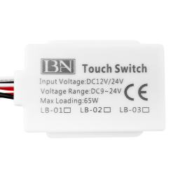 Сенсорний вимикач для дзеркал LB-03/1, New, 1 клавіша, 1*65W, dimmer, DC12-24V