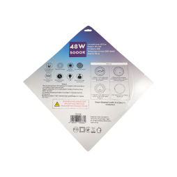 Ремкомплект для світильника круг 48W 185-240V 306х306мм, 5000К (1022686)