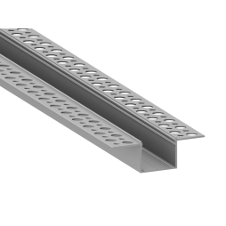 Алюмінієвий профіль для світлодіодної стрічки для гіпсокартона АЛ-50 3 метра анодований під штукатурку без дифузора LEDUA