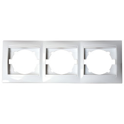 Рамка 3-на LEMANSO Сакура біла вертикальна   LMR1033