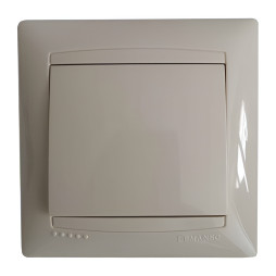 Вимикач 1-й LEMANSO Сакура крем                     LMR1101