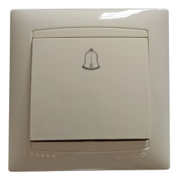 Кнопка дзвінка LEMANSO Сакура крем LMR1110