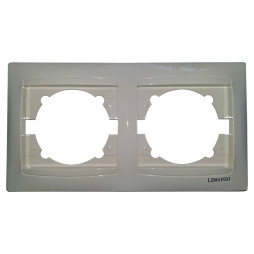 Рамка 2-а LEMANSO Сакура крем вертикальна LMR1132