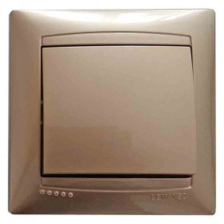 Вимикач 1-й LEMANSO Сакура золото                     LMR1201