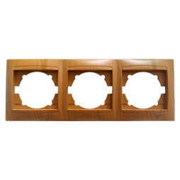 Рамка 3-я LEMANSO Сакура ольха горизонтальная LMR1412