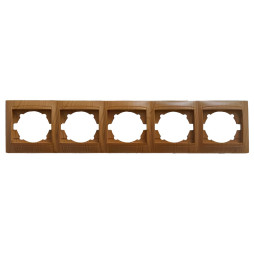 Рамка 5-на LEMANSO Сакура вільха горизонтальна  LMR1430