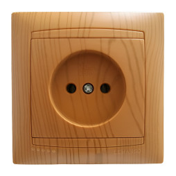 Розетка 1-на LEMANSO Сакура вільха LMR1420