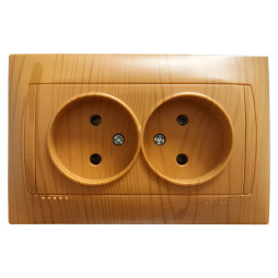 Розетка 2-я LEMANSO Сакура ольха LMR1422