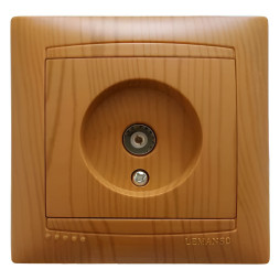 Розетка TV LEMANSO Сакура ольха LMR1424