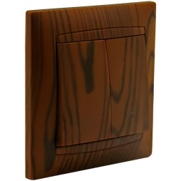 Выключатель 2-й проходной LEMANSO Сакура вишня LMR1506