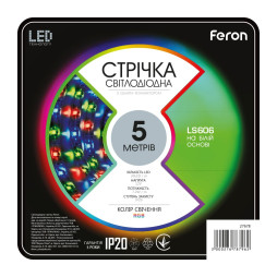 Светодиодная лента Feron LS606 12В 7.2Вт/м RGB (5 м в бабине)