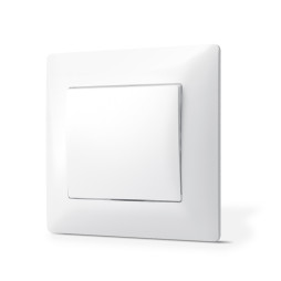 Выключатель одноклавишный белый TITANUM STANDARD